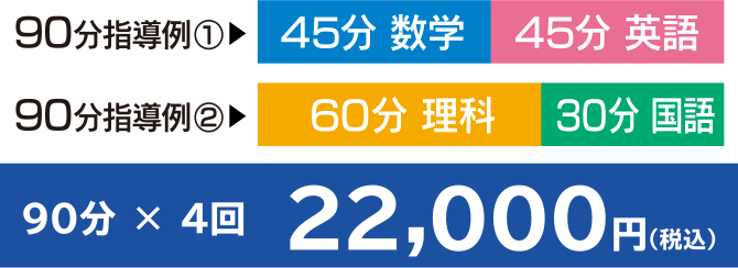 90分×4回 22,000円
